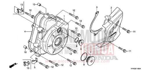 PANNEAU CARTER-MOTEUR G. CRF110FK de 2019